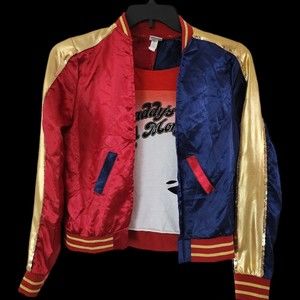 Harley Quinn Womens Costume | Jacket & Shirt  1 Piece | Size M